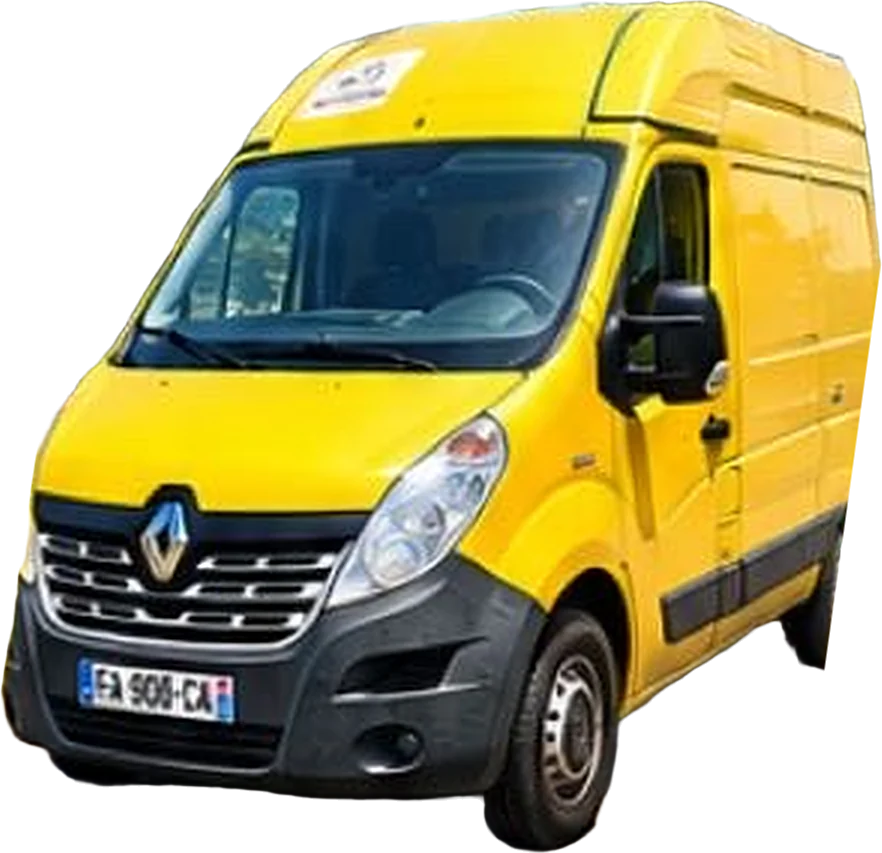 Fourgon Renault jaune